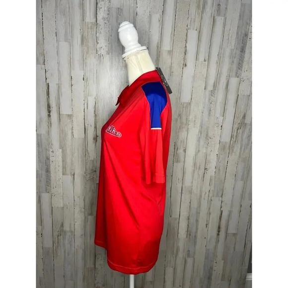 NWT Philadelphia Phillies Men's‎ Small Red/Blue Short Sleeve Polo Shirt - Picture 6 of 6